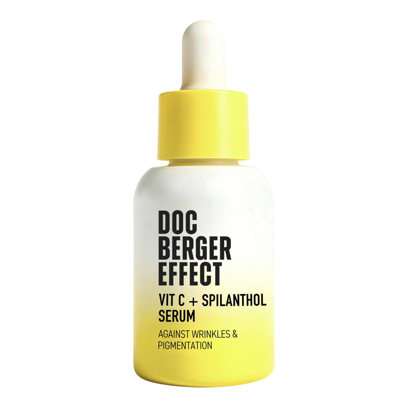 DOC BERGER EFFECT Vitamin C + Spilanthol Serum – a highly effective 20% vitamin C anti-aging serum that fights wrinkles and dark spots for radiant, smooth skin