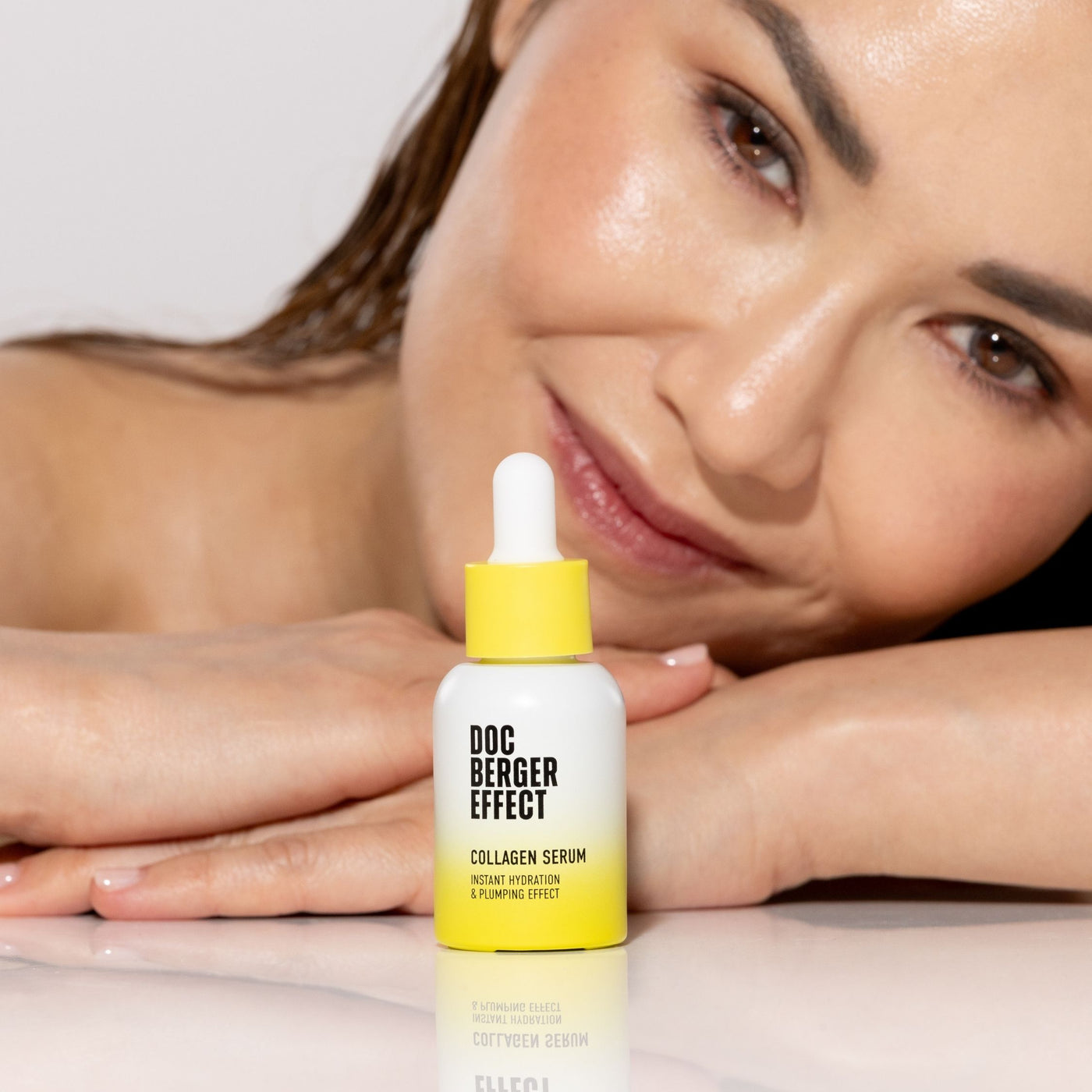 DOC BERGER EFFECT Collagen Serum for demanding and mature skin aged 40 and 50 and older—a peptide serum with Matrixyl 3000™ to combat wrinkles, moisture loss, and declining skin elasticity, for a plumper, firmer complexion.