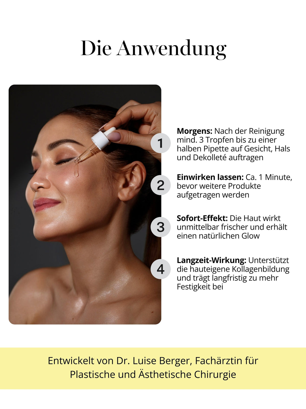 DOC BERGER EFFECT Collagen Serum is a daily peptide serum that combats the visible signs of collagen loss—it supports collagen production and provides mature skin with greater plumpness, firmness, hydration, and radiance.