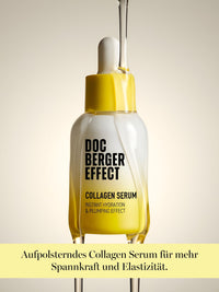 DOC BERGER EFFECT Collagen Serum with MATRIXYL® 3000 for improved firmness and elasticity—this plumping anti-aging serum supports the skin’s natural collagen production and makes dry, mature skin appear plumper and smoother.