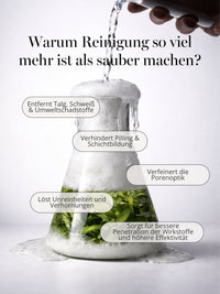 DOC BERGER EFFECT Foam Intense entfernt Talg, Schweiß und Rückstände, löst Unreinheiten und Verhornungen und bereitet die Haut auf eine optimale Aufnahme nachfolgender Wirkstoffpflege vor.