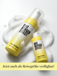 DOC BERGER EFFECT Foam Intense in Original- und Reisegröße für die intensive Gesichtsreinigung unterwegs – geeignet für normale, ölige und zu Unreinheiten neigende Haut.