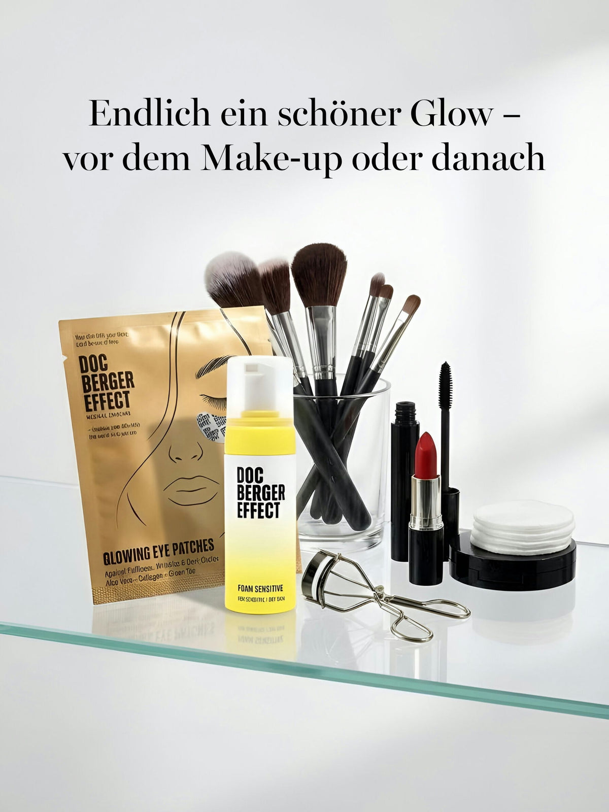 DOC BERGER EFFECT Foam Sensitive zur sanften Entfernung von Make-up, Schmutz und Rückständen – für sensible und trockene Haut und eine optimal vorbereitete Haut vor der weiteren Anti-Aging-Pflege.