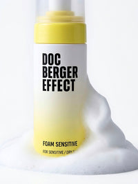 DOC BERGER EFFECT Foam Sensitive für die besonders sanfte Gesichtsreinigung sensibler und trockener Haut – reinigt gründlich, ohne die Haut unnötig zu belasten, und unterstützt eine gepflegte Hautbarriere.