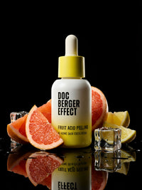 DOC BERGER EFFECT Fruit Acid Peeling – A fruit acid peel with AHA and BHA, glycolic acid, and salicylic acid for a refined, smoother complexion and deep-pore exfoliation.