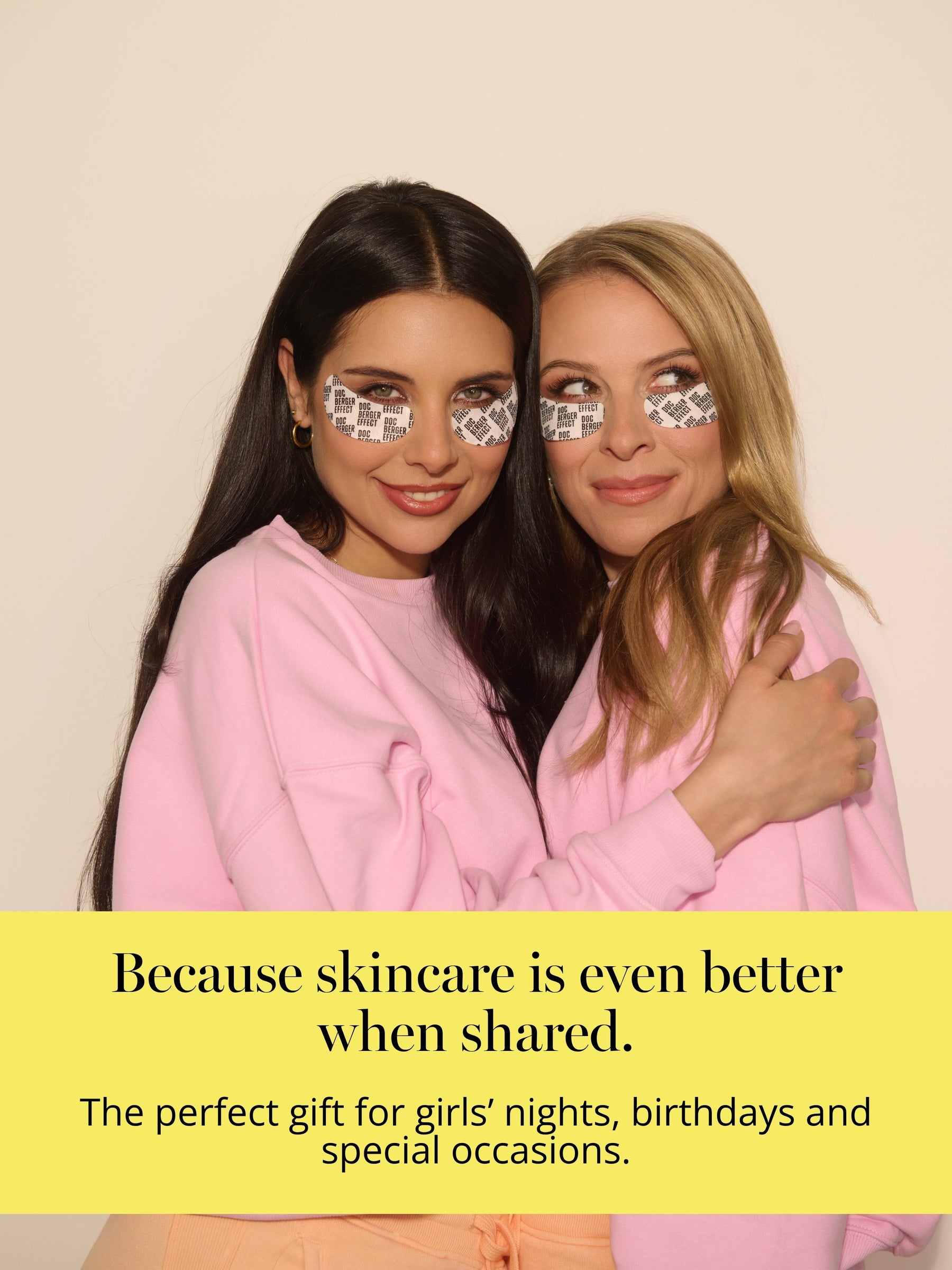 Egal ob Mädelsabend, Junggesellinenabschied (JGA), oder entspannter Selfcare-Moment - die DOC BERGER EFFECT Glowing Eye Patches sind immer das perfekte Geschenk für frische, hydratisierte und strahlende Augenpartien