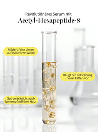 Acetyl-Hexapeptide-8 im DOC BERGER EFFECT Hyper Hyaluron Serum – Peptid-Technologie zur natürlichen Milderung mimischer Falten