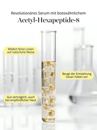 DOC BERGER EFFECT Hyper Hyaluron Serum with Botox-like acetyl hexapeptide-8 to reduce fine lines and expression lines—ideal as a peptide serum for smoother-looking, more relaxed skin.