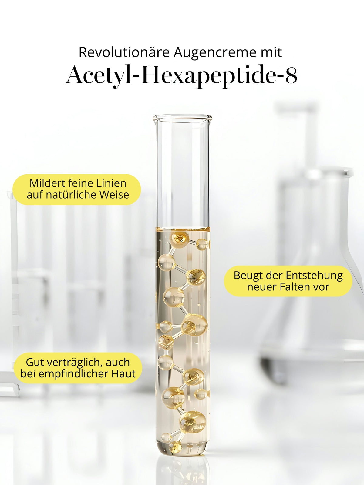 DOC BERGER EFFECT Lifting Eye Wonder mit Acetyl-Hexapeptide-8 – Peptid-Augenpflege gegen feine Linien und Mimikfalten zur Unterstützung einer sichtbar glatteren Augenpartie.