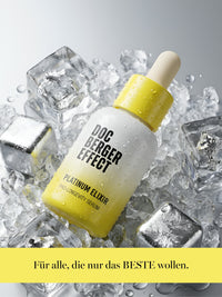 DOC BERGER EFFECT Platinum Elixir Longevity Serum mit Hyaluronsäure, Niacinamid und Platin – Luxuriöses Premium Anti-Aging Peptidserum für glatte Haut