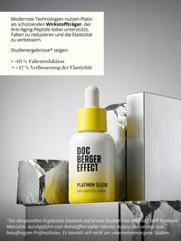 DOC BERGER EFFECT Platinum Elixir Peptidserum mit kolloidalem Platin – luxuriöses Anti-Aging Serum für Hautstraffung, Elastizität und Skin Longevity