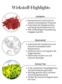 DOC BERGER EFFECT Platinum Elixir mit Lycopin, Niacinamid und Grünem Tee für antioxidativen Schutz, eine gestärkte Hautbarriere und einen ebenmäßigeren Hautton.