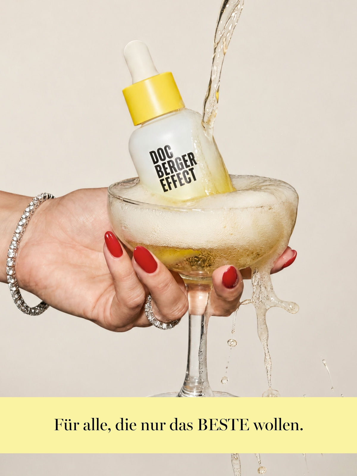 DOC BERGER EFFECT Platinum Elixir Pro-Longevity Serum – hochwirksame Anti-Aging-Pflege mit Platin, Peptiden und Longevity-Wirkstoffen für festere, elastischere und regenerierte Haut.