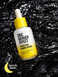 DOC BERGER EFFECT Purifying Power Serum als Abendserum gegen Pickel, Unreinheiten und Pigmentflecken für fettige und zu Akne neigende Haut.