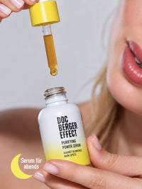 DOC BERGER EFFECT Purifying Power Serum als Wirkstoffserum für abends gegen Pickelmale, Pigmentflecken, Unreinheiten und einen unruhigen Hautton.