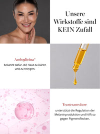 DOC BERGER EFFECT Purifying Power Serum mit Azeloglicina und Tranexamsäure gegen Unreinheiten, Pigmentflecken und einen ungleichmäßigen Hautton.