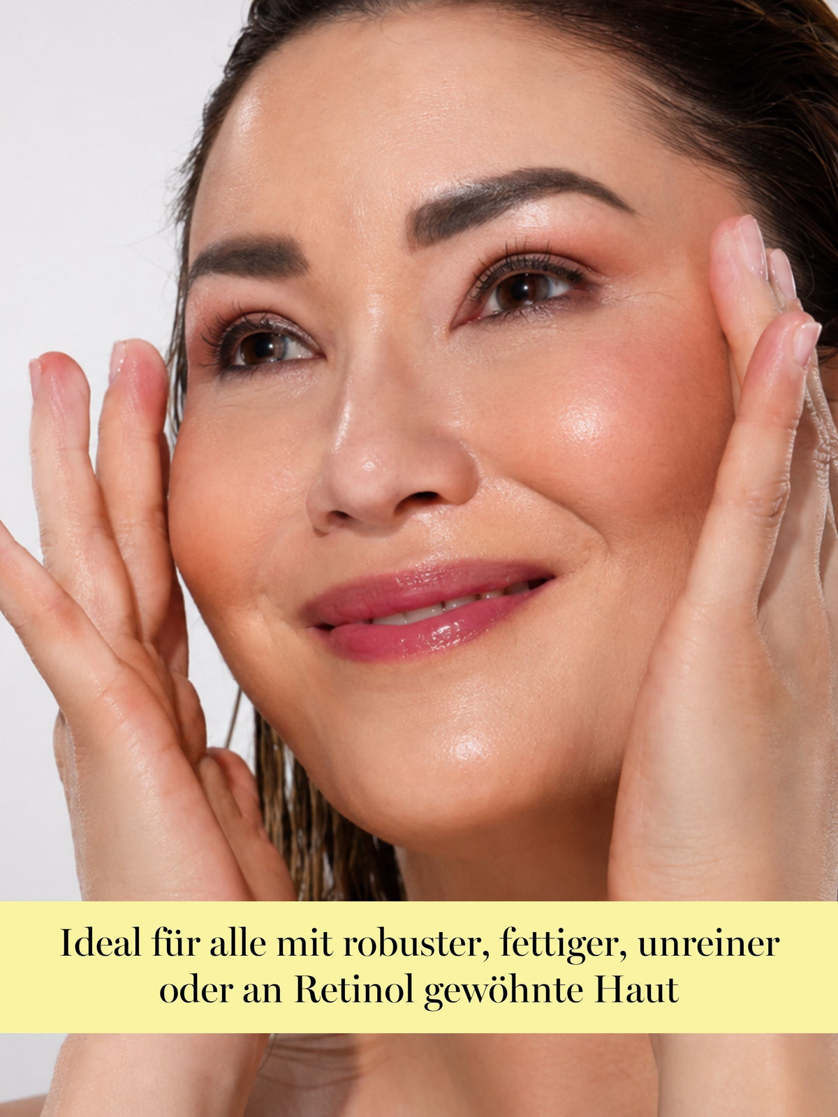 DOC BERGER EFFECT Retinol Intense – the best retinol serum for resilient, oily, blemish-prone skin, or skin already accustomed to retinol. Particularly suitable for enlarged pores, uneven skin texture, blemishes, early wrinkles, loss of elasticity, and early or advanced signs of aging. Ideal for women in their 30s, 40s, or 50s, as well as for mature skin in their 60s and 70s, when the goal is not only anti-aging but also improved skin clarity and texture. 