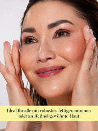 DOC BERGER EFFECT Retinol Intense – the best retinol serum for resilient, oily, blemish-prone skin, or skin already accustomed to retinol. Particularly suitable for enlarged pores, uneven skin texture, blemishes, early wrinkles, loss of elasticity, and early or advanced signs of aging. Ideal for women in their 30s, 40s, or 50s, as well as for mature skin in their 60s and 70s, when the goal is not only anti-aging but also improved skin clarity and texture. 