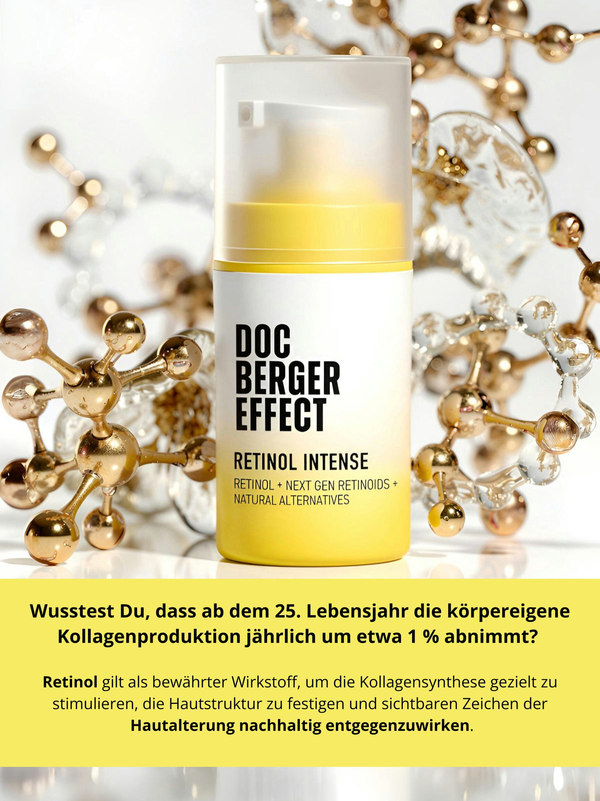 DOC BERGER EFFECT Retinol Intense Serum – moderne Retinol-Technologie zur Unterstützung der Kollagenbildung
