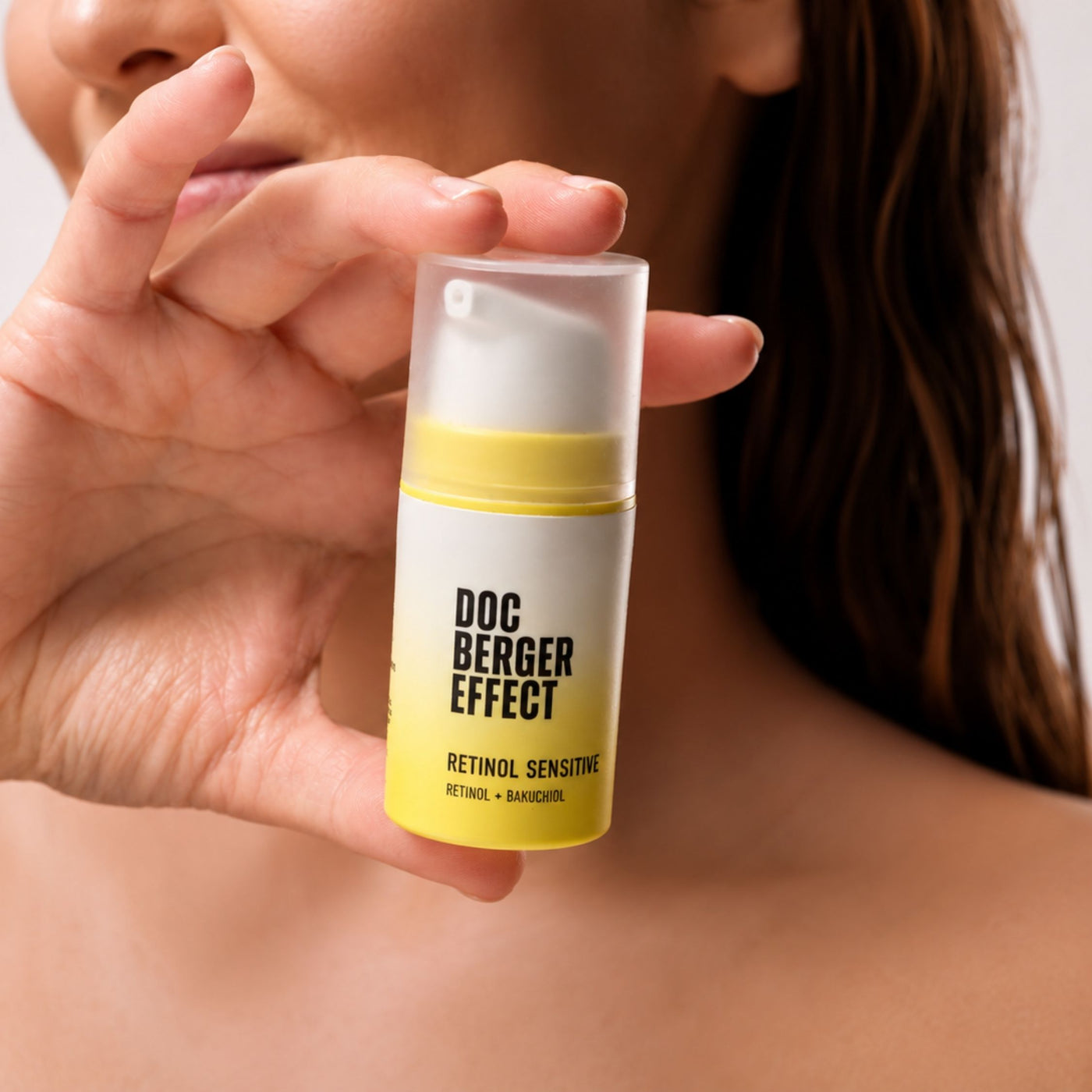 DOC BERGER EFFECT Retinol Sensitive – Retinol serum with bakuchiol for sensitive skin, designed for targeted anti-aging care, to support skin renewal, and to reduce wrinkles, fine lines, and uneven skin texture.
