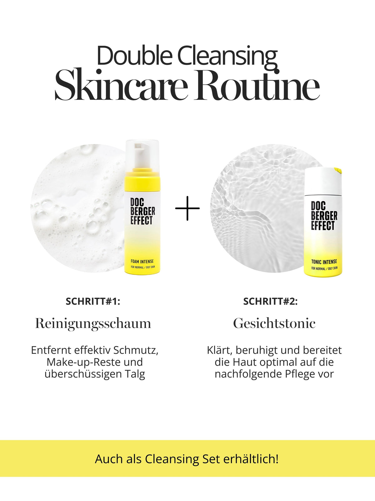 DOC BERGER EFFECT Tonic Intense Gesichtstonic als zweiter Schritt der Double Cleansing Hautreinigung nach Foam Intense