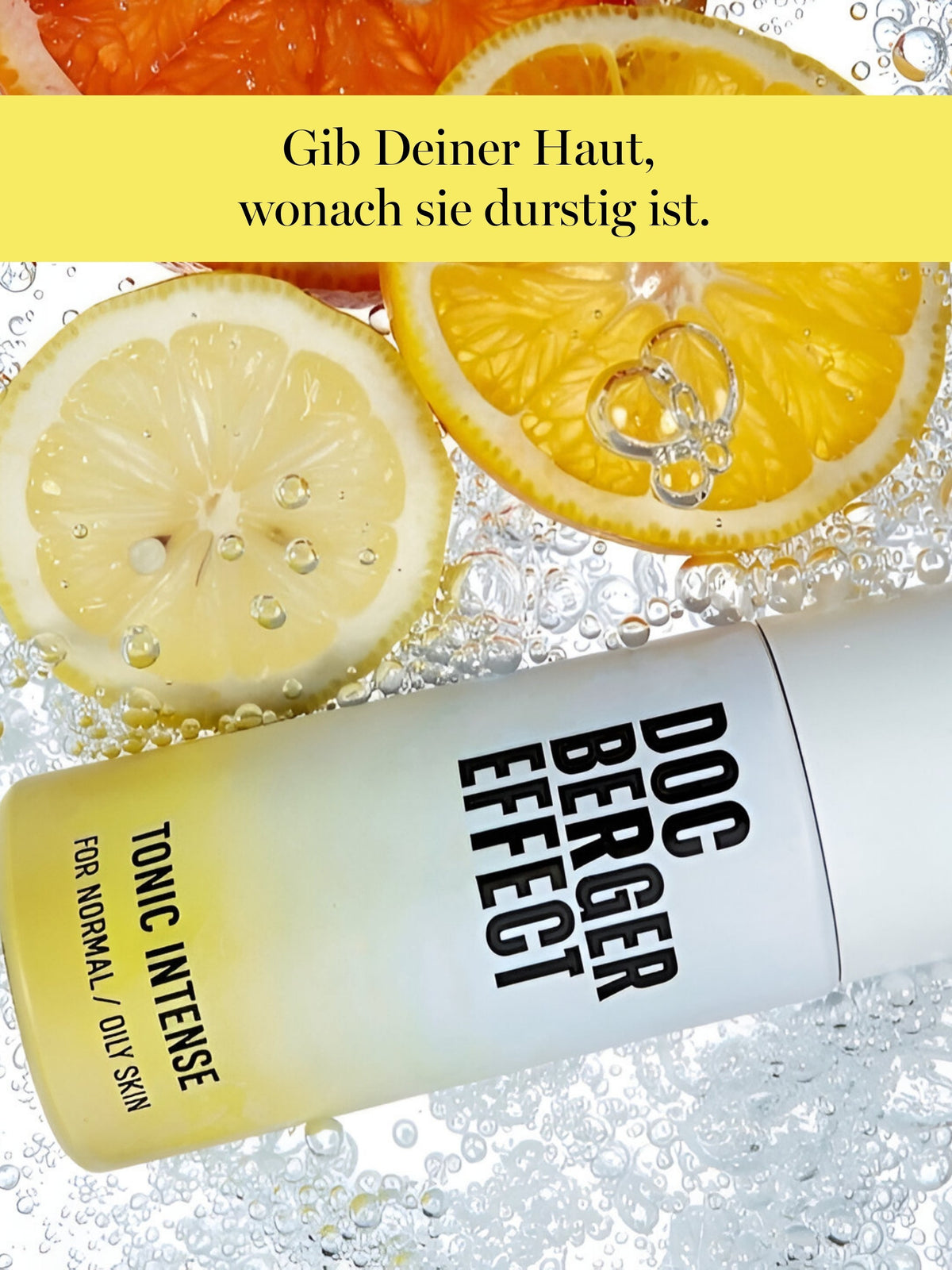DOC BERGER EFFECT Tonic Intense Gesichtstonic mit AHA und Salicylsäure für porentiefe Reinigung