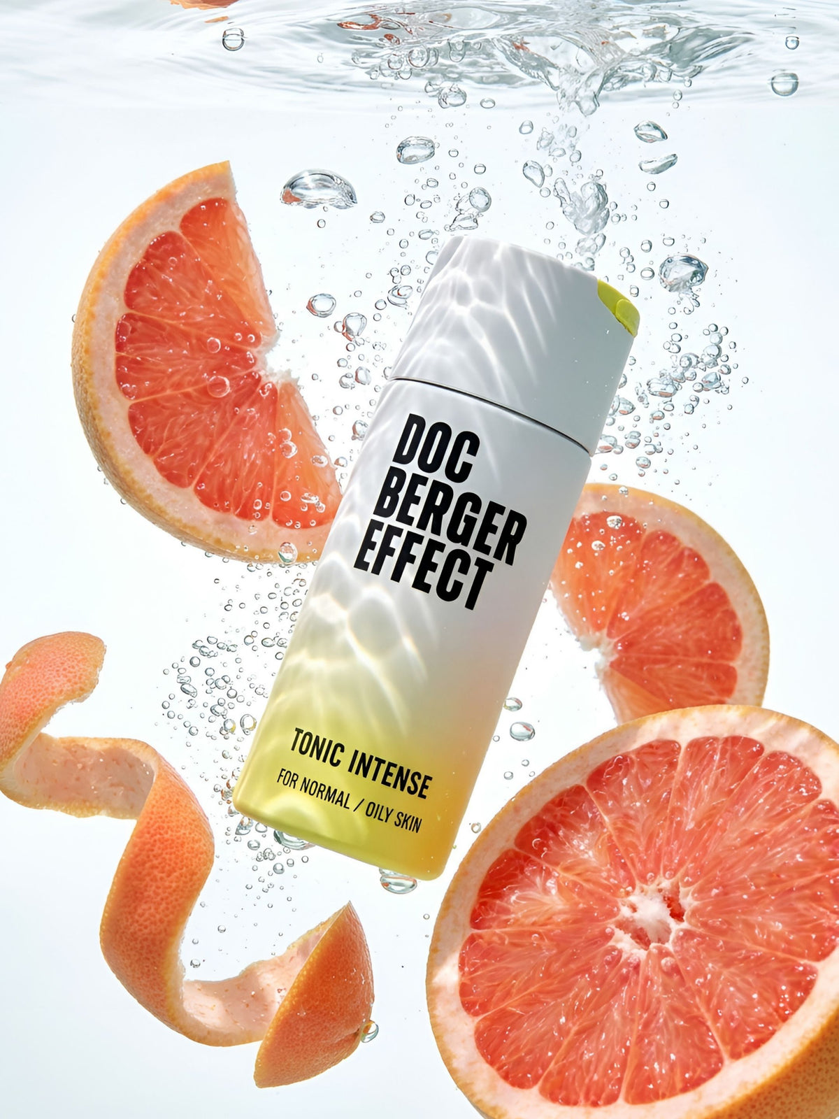 DOC BERGER EFFECT Tonic Intense als klärendes Gesichtswasser mit AHA und BHA für normale bis ölige Haut – unterstützt die Porenreinigung, reduziert überschüssigen Talg und sorgt für ein verfeinertes Hautbild.