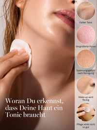 DOC BERGER EFFECT Tonic Intense hilft bei fahlem Teint, vergrößerten Poren, Spannungsgefühl nach der Reinigung und wenn Make-up ungleichmäßig wirkt – für ein geklärtes, ausgeglicheneres Hautbild.