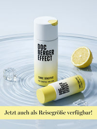 DOC BERGER EFFECT Tonic Sensitive in Original- und Reisegröße als feuchtigkeitsspendendes Gesichtswasser für sensible und trockene Haut – ideal für die tägliche Hautpflege zu Hause und unterwegs.
