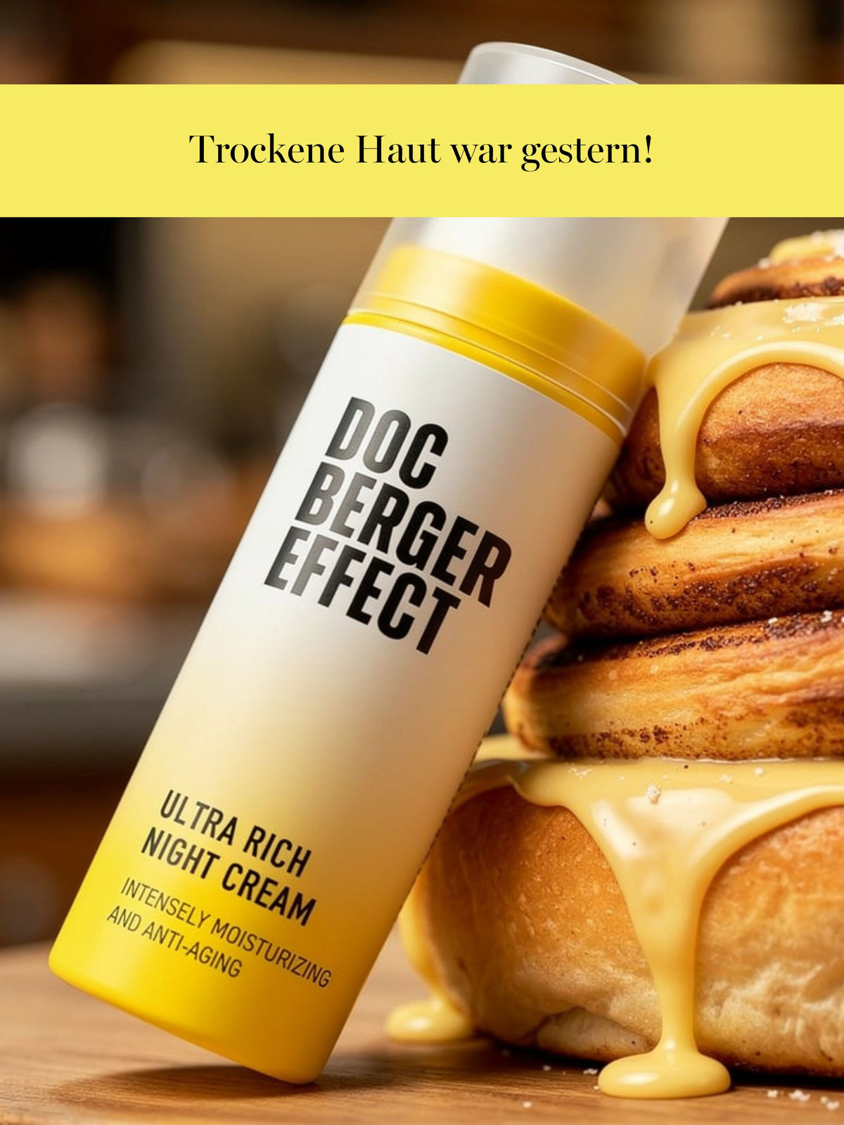 DOC BERGER EFFECT Ultra Rich Night Cream – intensiv feuchtigkeitsspendende Nachtcreme für trockene Haut mit nährenden Ölen und Anti-Aging Wirkstoffen.