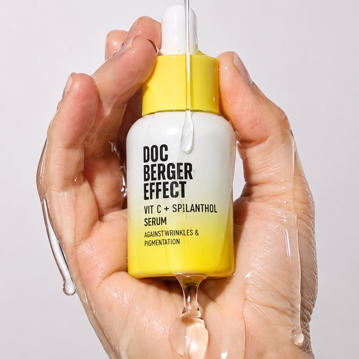 DOC BERGER EFFECT Vitamin C + Spilanthol Serum for Wrinkles and Age Spots – with highly concentrated vitamin C and spilanthol for smoother, more even-toned skin.