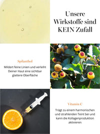 DOC BERGER EFFECT Vitamin C + Spilanthol Serum combines spilanthol, which smooths fine lines, with vitamin C to provide antioxidant protection, a radiant complexion, and support for collagen production.