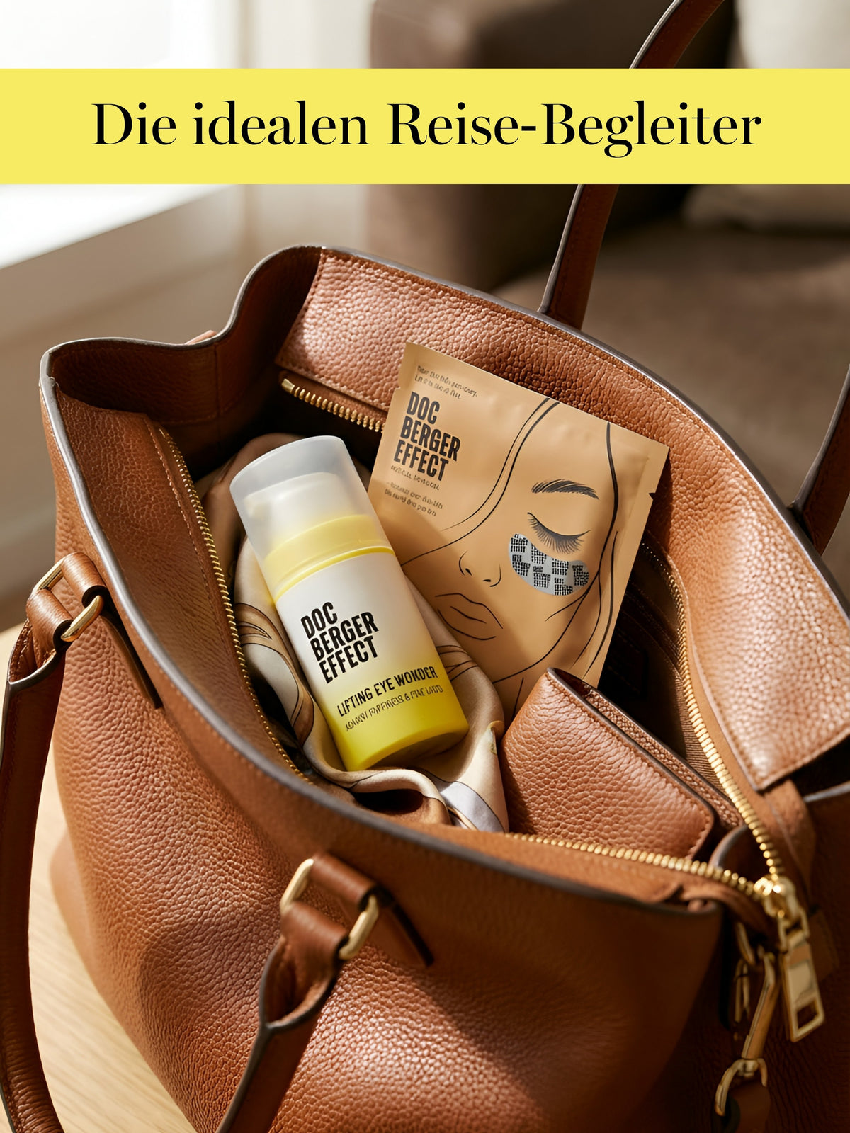 DOC BERGER EFFECT Eye Care Duo mit Lifting Eye Wonder und Eye Patches – ideale Augenpflege für unterwegs und schnelle Frische