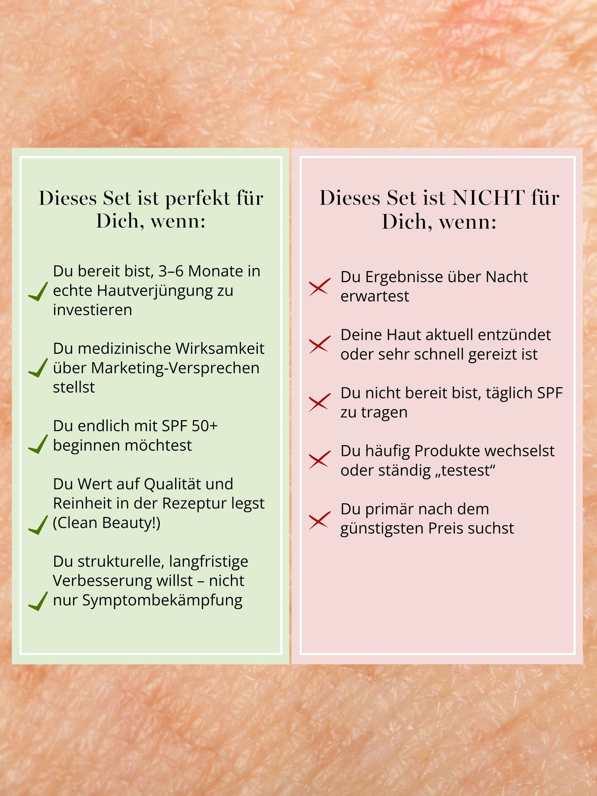 Retinol Testsieger Set für langfristige Hautverjüngung – wähle zwischen Sensitive für sanften Einstieg oder Intense für maximale Wirkung bei gewohnter Haut